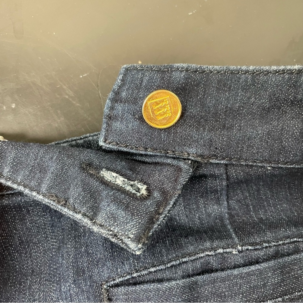 Kenar Nautical Wide Straight leg Dark Wash Sz 10 Front Button‎ Placket Closure - Picture 8 of 16